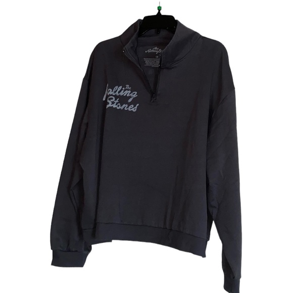 NEW Rolling Stones graphic 1/4 zip sweatshirt unisex - Picture 7 of 7